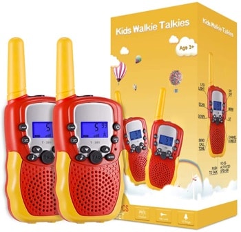 Talkies-walkies Vidéo Pour Enfants Rechargeables - Lot De 2 Avec Caméra HD Et 4 Modes Vocaux, Pour Jeux Intérieurs Et Extérieurs (3-12 Ans)