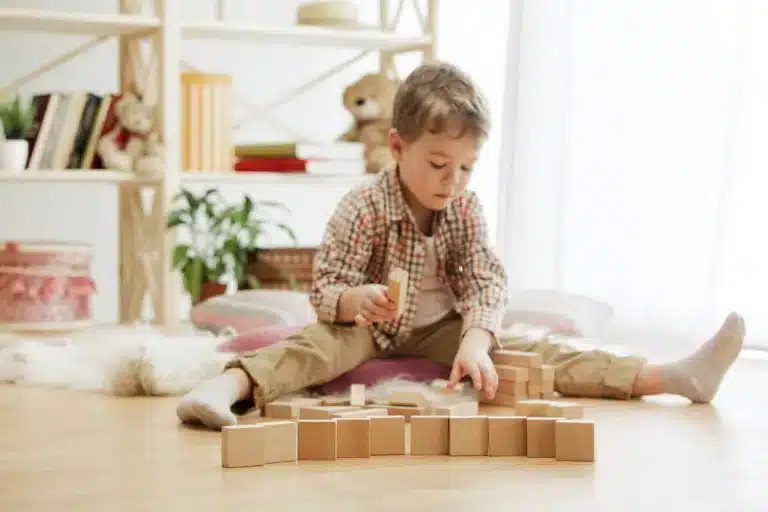 bloc de construction en bois jouet