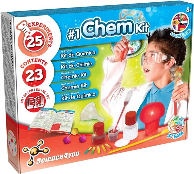 Science4you - Premier Kit de Chimie pour Enfants +8 Ans